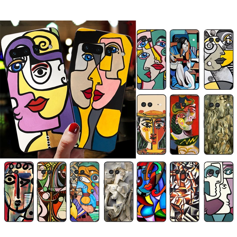 Picasso Abstract Art Paint Phone Case Per Google Pixel 8 7 Pro 7A 7 6A 6 Pro 5A 4A 3A Pixel 4 Xl Pixel 5 6 4 3 3A Xl