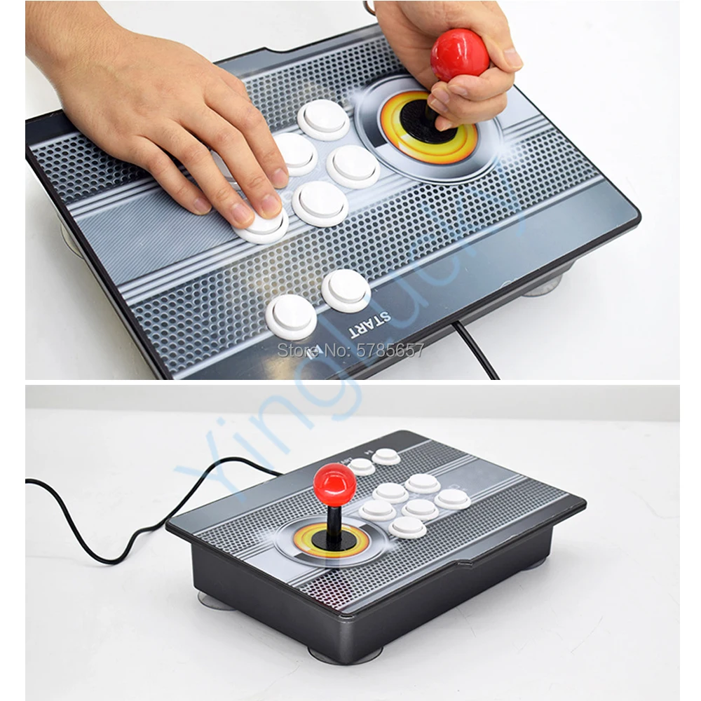 Arcade Usb Ritardo Zero Encoder Console Con Joystick Combattimento Collegato A Ps3 Calcolatore Del Pc Del Computer Per Giocare Giochi On-Line Spina E 