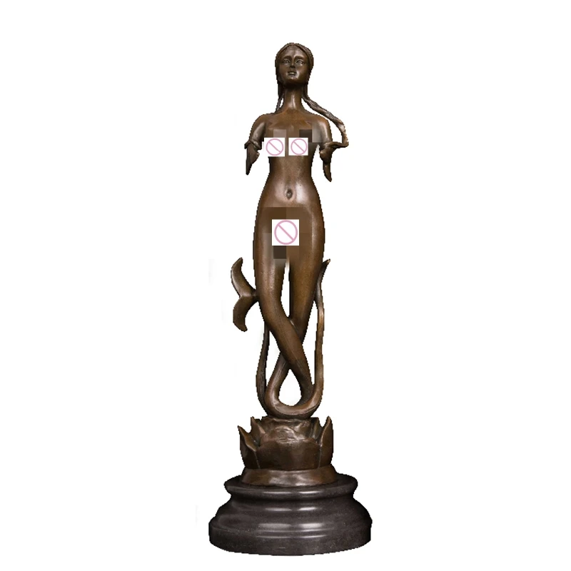 Py-314 Modern Bronze Flower Goddess Statue Figurine Western Metal Art Hot Casting Bronzo/Scultura In Rame Per La Decorazione Domestica