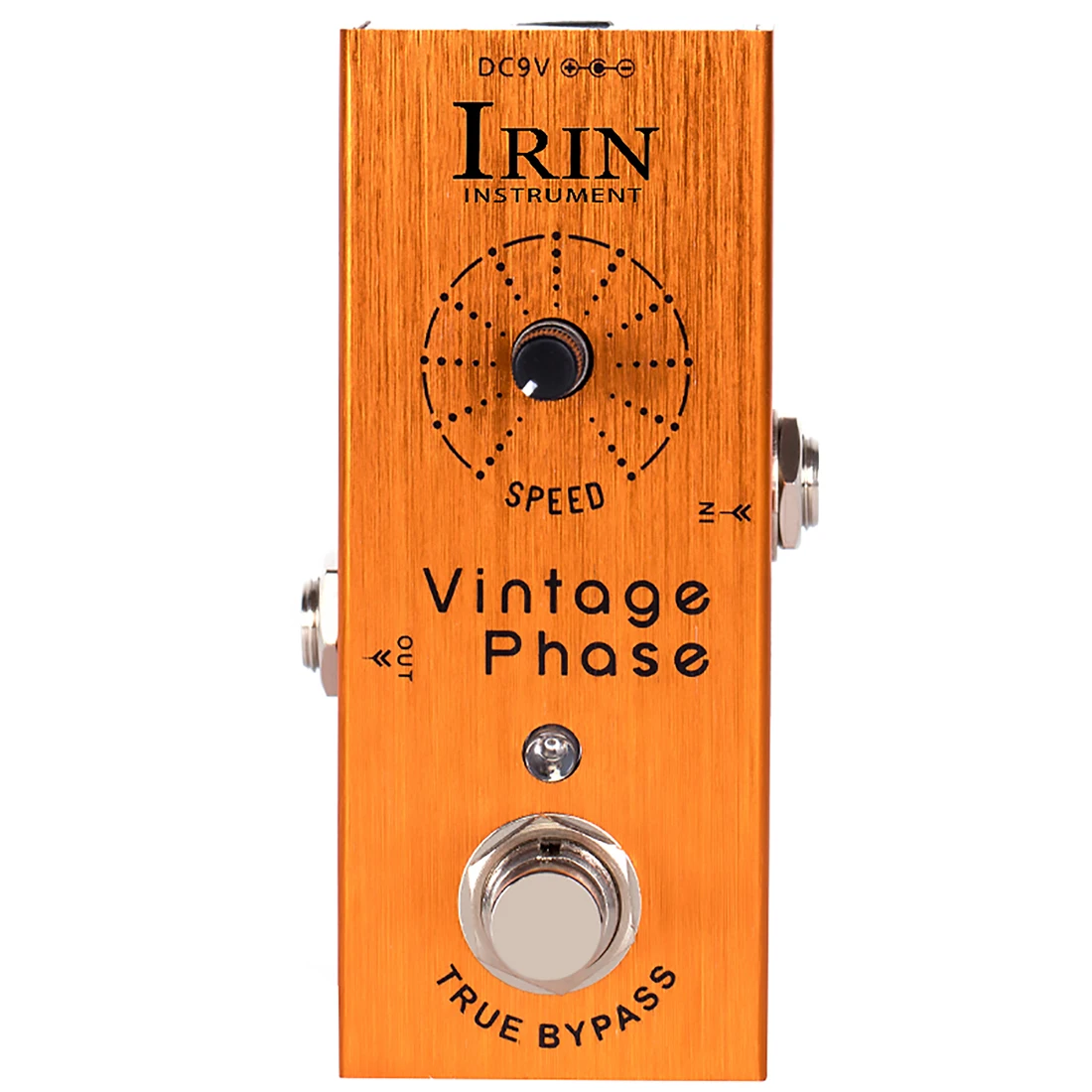 Irin In-10 Guitar Effectors Vintage Phase Effect Pedal Re-Creates Classic Phaser Sounds Of The 70'S For Electric Guitar Effect