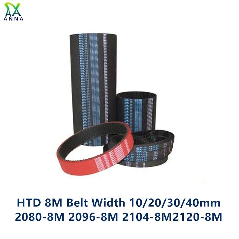 Htd 8M Sincrona Cinghia Dentata C = 2080/2096/2104/2120 Larghezza 10/20/ 30/40 Millimetri Denti 260 262 263 265 Htd8M 2080-8M 2096-8M 2120- 8M