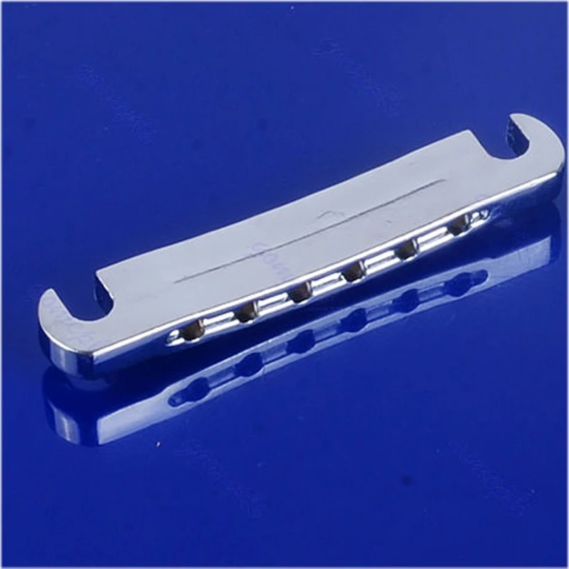 Chrome Guitar Bridge Tune-O-Matic Tailpiece Tail Per Les Paul Lp Style Set Nuovo