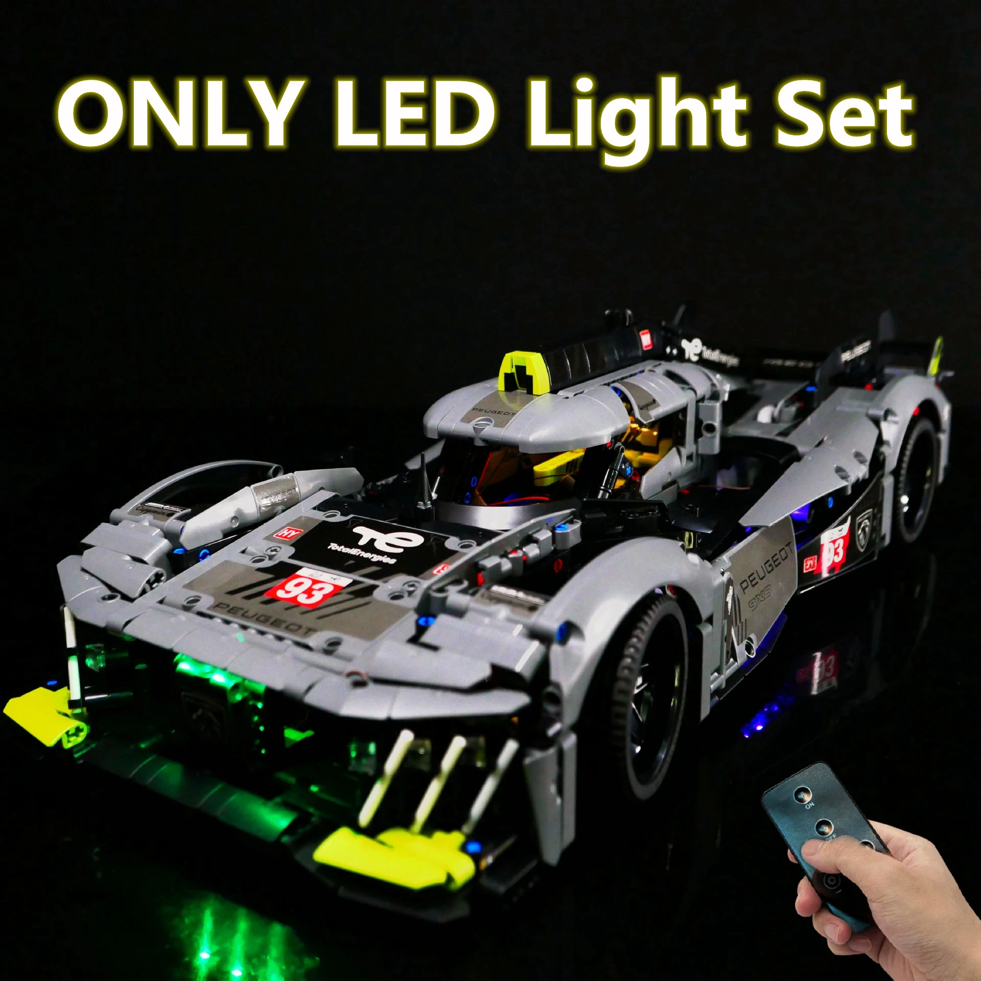 In Magazzino Telecomando Led Light Set Per 9 X8 Lemanss Hypercar Compatibile Con Lego 42156 Building Blocks Mattoni Accessori Giocattoli