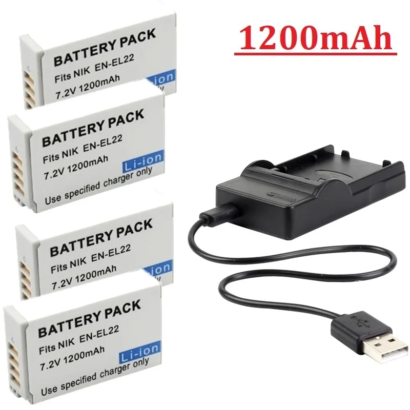 En-El22 Enel22 El El22 1200Mah Batteria Per Nikon 1 J4 Nikon 1 S2 Fotocamera Per Batteria Fotocamera Nikon El22