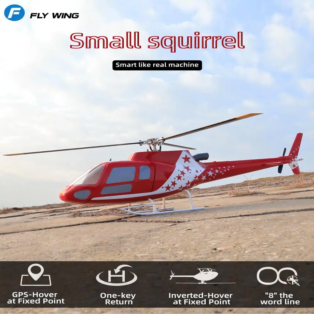 Flywing 6Ch Scoiattolo As350 Immagini Intelligenti Simulazione Elicottero Telecomando Modello H1 Controllo Di Volo Gps Auto Stabilizzante