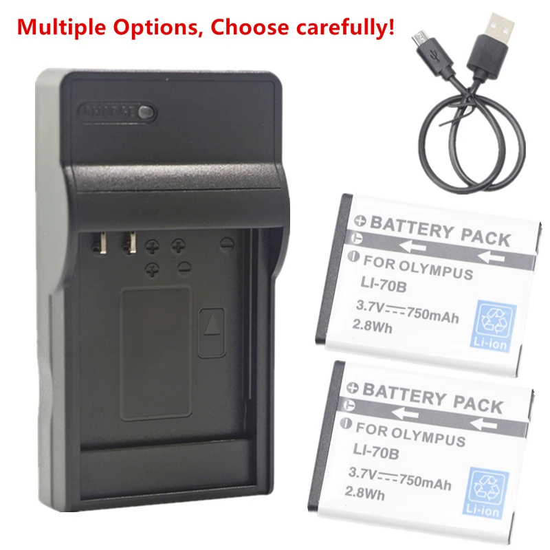 Li-70B Batteria O Caricabatterie Per Olympus Vg-110 Vg-120 Vg-130 Vg-140 Vg-145 Vg-150 Vg-160 Vr-120 Vr-130 Vr-140 Vr-145 X-940 X-990