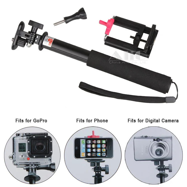 3 In1 Fotocamera Digitale Dv Mini Camcorder Accessori Monopiede Per Sj4000 Supporto Per Telefono Per Gopro Hero 7 5 4 Nero 3 Hd Hero Mount @