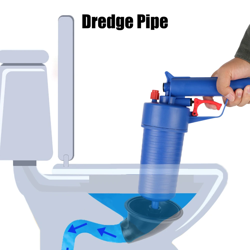 Tubo Stantuffo Scarico Pulitore Manuale Draga Tubo Pipeline Rimozione Intasata Pompa Aria Pressione Unblocker Lavelli Per Fognature Lavabo