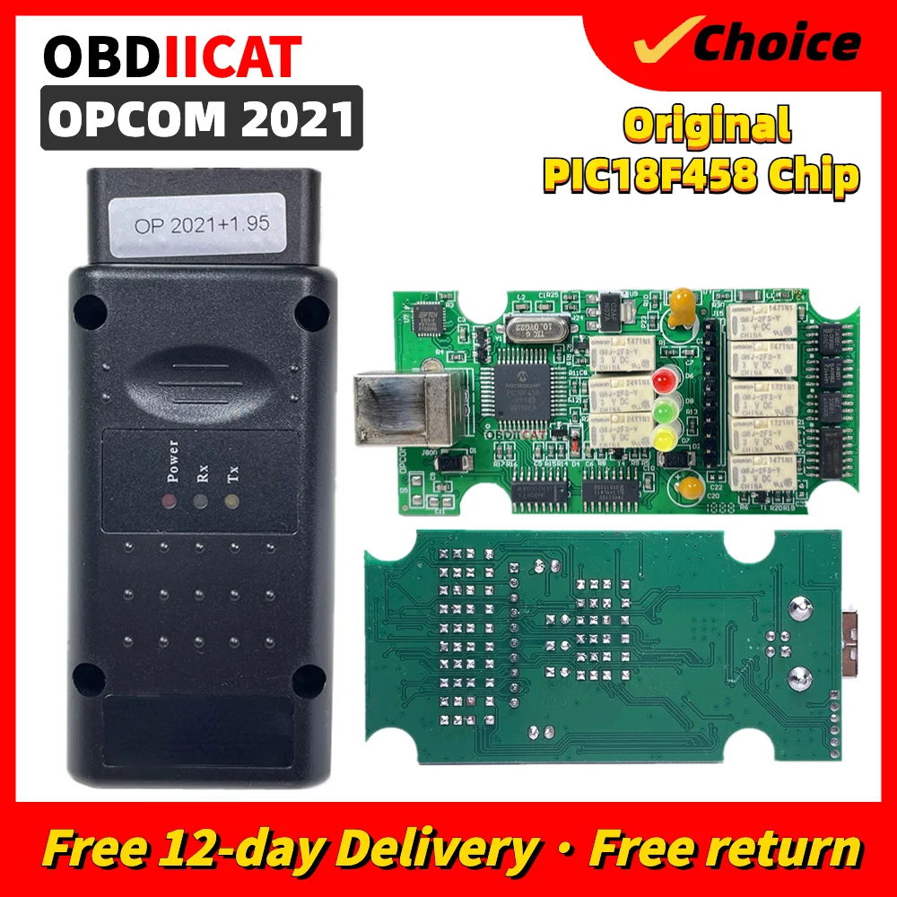 10Pcs Opcom 2021 Scanner Tool Il Più Nuovo Software Professionale 200603A Può Supportare Le Auto A 2021 Coperture Quasi Tutte Per O-Pel