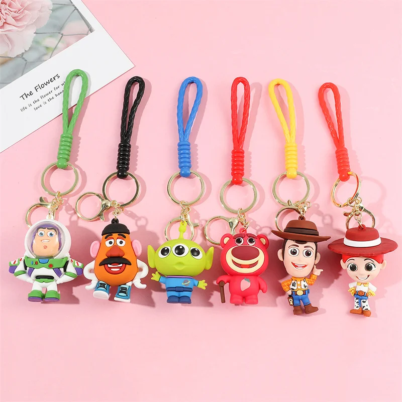 Portachiavi Toy Story Three Eyes Buzz Lightyear Strawberry Bear Bag Hanging