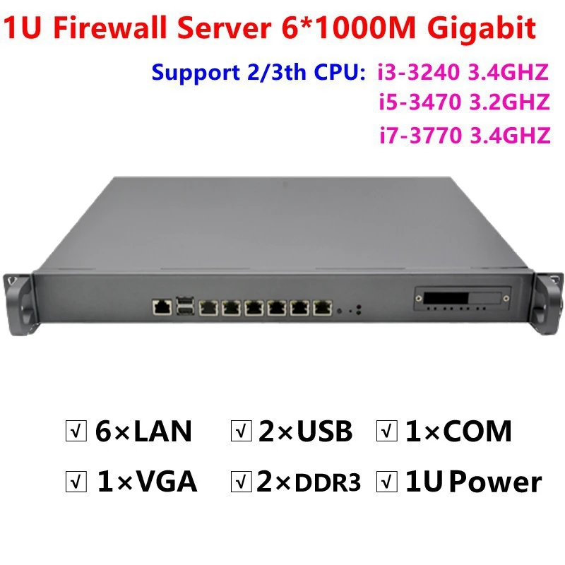 Router Server 1U Ad Alte Prestazioni Applicazione Firewall Intel Core I5 3470 3.2Ghz Firewall Router Server Supporto Ros Routeros Ecc