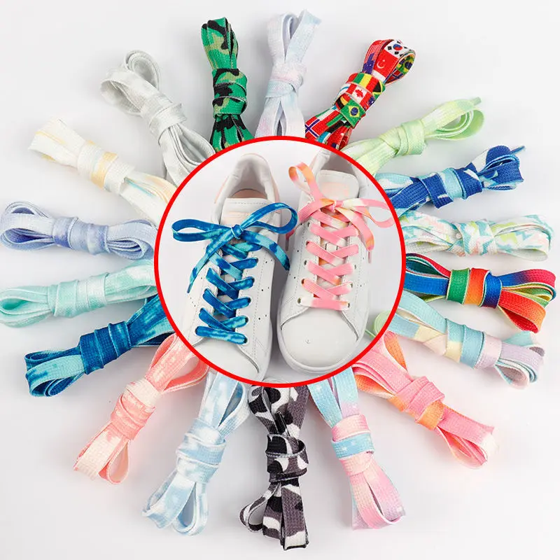 Lacci Colorati Tinti In Cravatta Af1/Aj1 Scarpe Da Basket Uomo Donna Scarpe Di Tela Corda Sportiva Piccole Scarpe Bianche Lacci Piatti All'Ingrosso