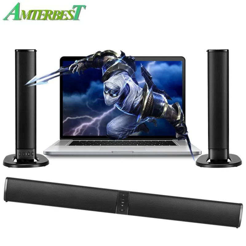 Amterbest Bs-36 Sound Blaster Soundbar Altoparlante Portatile Bluetooth Innovativo Pieghevole Split Tv Altoparlante Bluetooth Supporto Tf Card