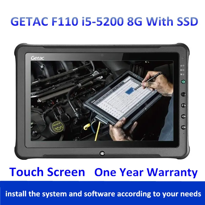 2021 Computer Portatile Usato Per Getac F110 I5 5200U 8G Tablet Pc Con Schermo Resistente Per La Riparazione Automatica Di Tutti I Software Di Dati St