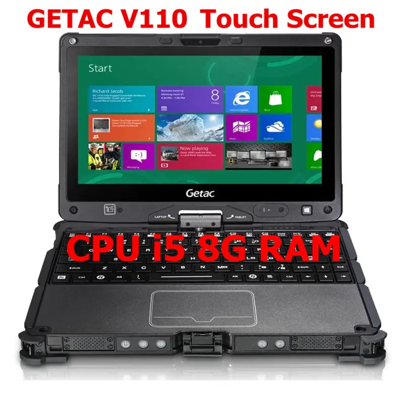 Computer Portatile Usato Per Getac V110 I5 4300U 4G/8G Tablet Pc Con Schermo Resistente Per Software Di Riparazione Automatica Strumento Diagnostico M