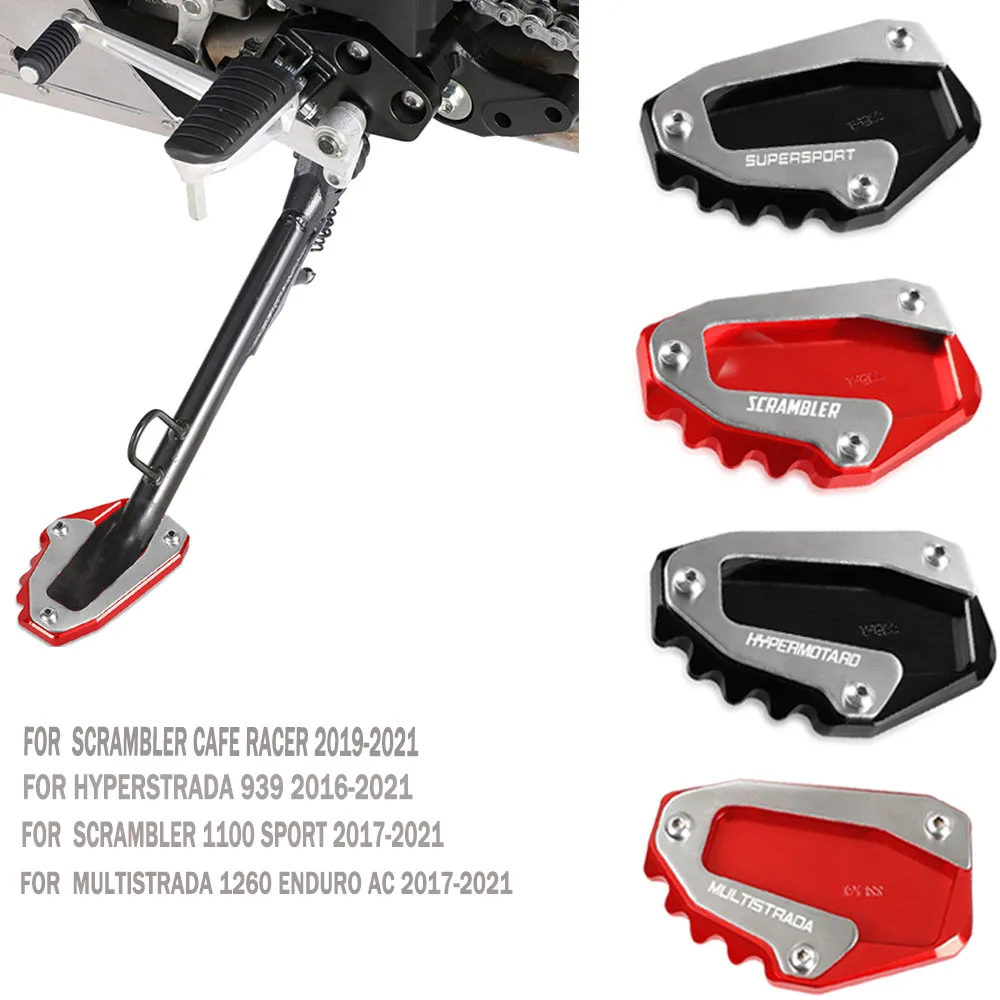 Cavalletto Laterale Piastra Ingranditore Piastra Supporto Cavalletto Shell Per Ducati Multistrada 1260 S Grand Tour Ac 2017 2018 2019 2020 2021