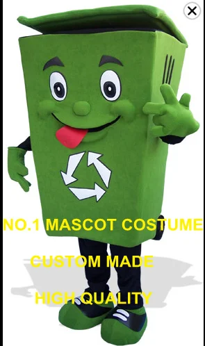 Ricicli Il Bidone Della Spazzatura Costume Della Mascotte Formato Adulto Bidone Della Cenere Bidone Della Spazzatura Costumi Anime Pubblicità Mascotte