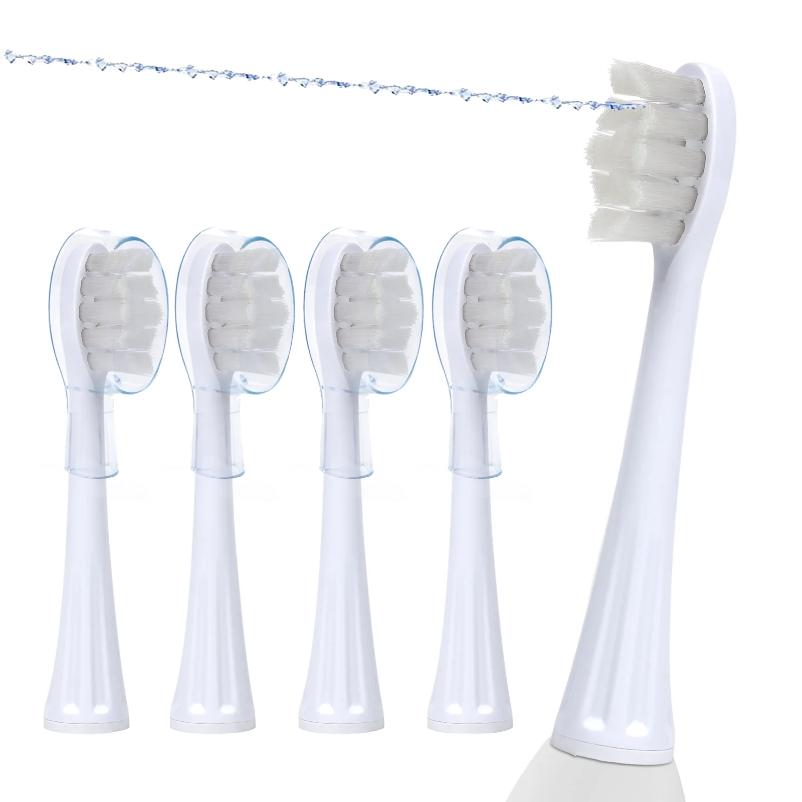 Testine Di Ricambio Per Spazzolino Flossing Con Coperchi Per Waterpik Sonic Fusion Sf01/Sf02 E Sonic Fusion 2.0 Sf03/Sf04, Confezione Da 5