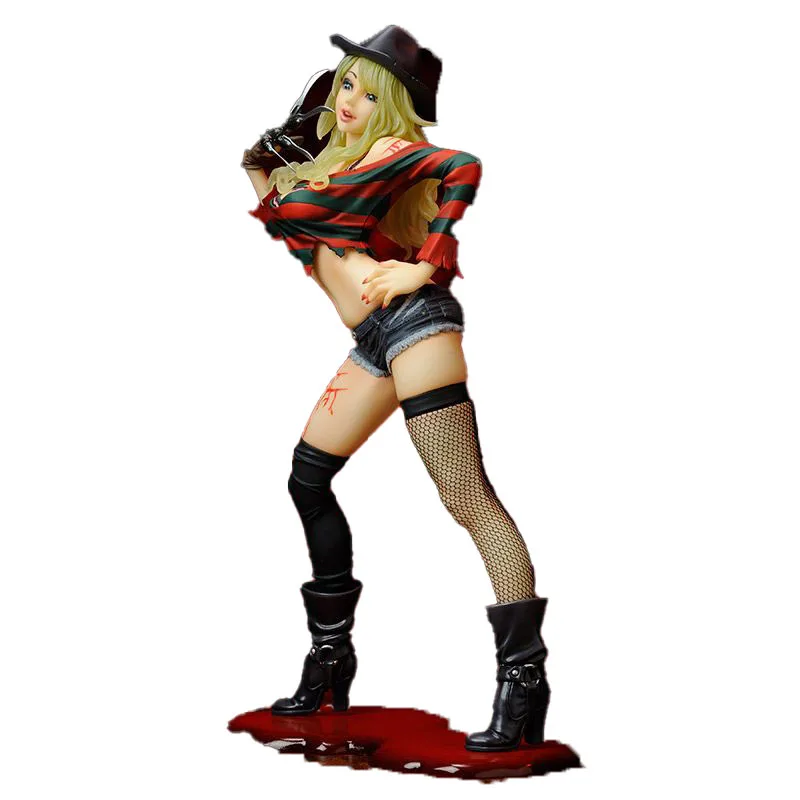 Originale Kotobukiya Freddy Krueger Bishoujo Statua Film Horror Bishoujo Seconda Edizione 1/7 22Cm Modello Autentico Personaggio Giocattolo