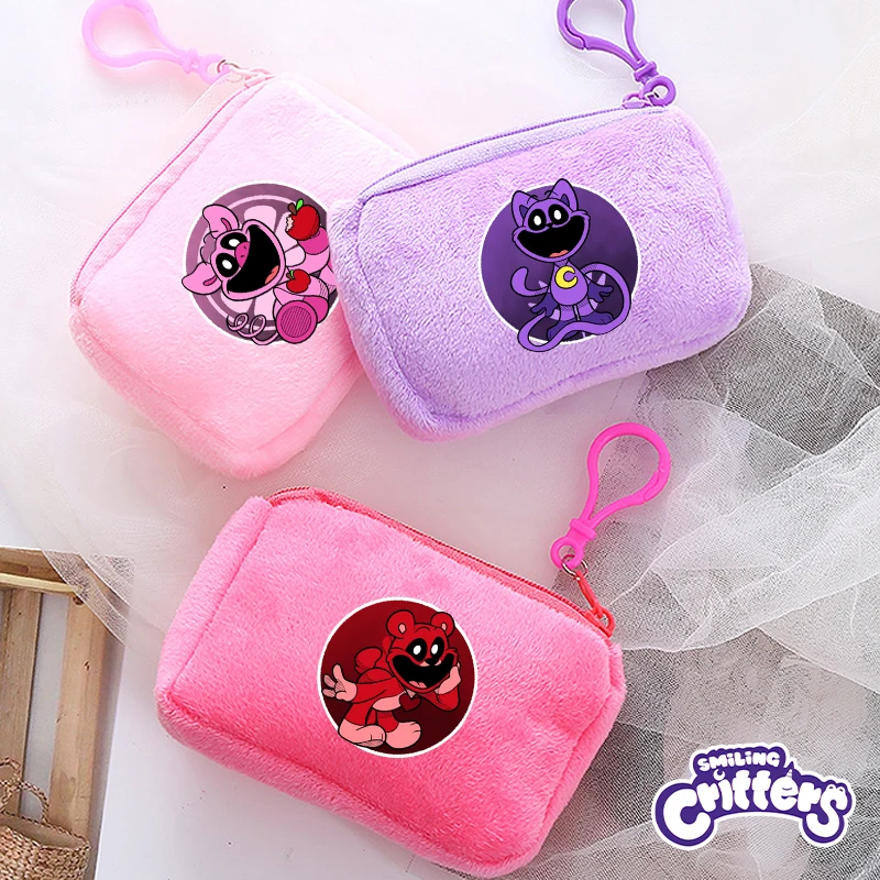 Smilings Critters Portamonete Anime Figures Catnap Plushies Portafogli Portachiavi Donna Mini Fashion Pocketbooks Money Bags Regali