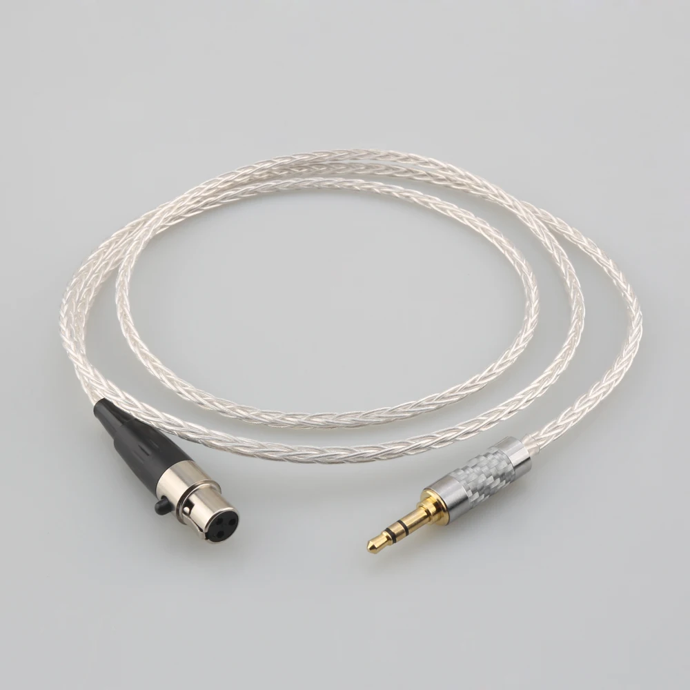 8 Core Audio Headphone Upgraded Cables 3.5Mm Stereo Plug To Mini Xlr For Ak G Q701, K240S ,K271 ,K702 ,K141 ,K171, K712