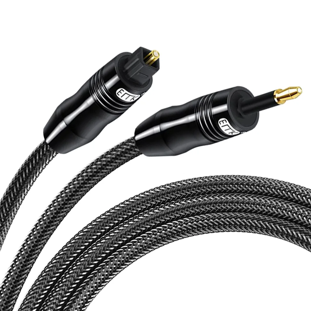 Emk Digital Sound Toslink A Mini Cavo Toslink Cavo Ottico Spdif Da 3.5Mm Adattatore Da 3.5 A Cavo Audio Ottico 1M 10M