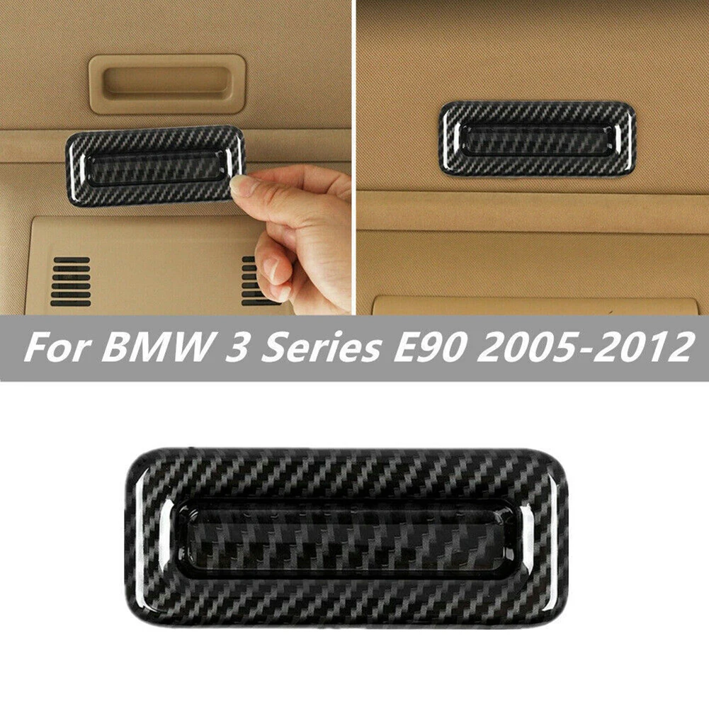 1 Pz Auto Tetto Lucernario Maniglia Telaio In Fibra Di Carbonio Trim Per Bmw Serie 3 E90 2005-2012 Tetto Lucernario Maniglia Telaio Trim