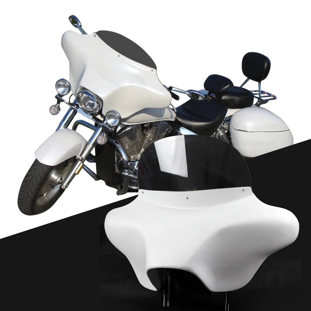 Moto Batwing Carenatura Altoparlante Parabrezza Deflettore Per Harley Road King