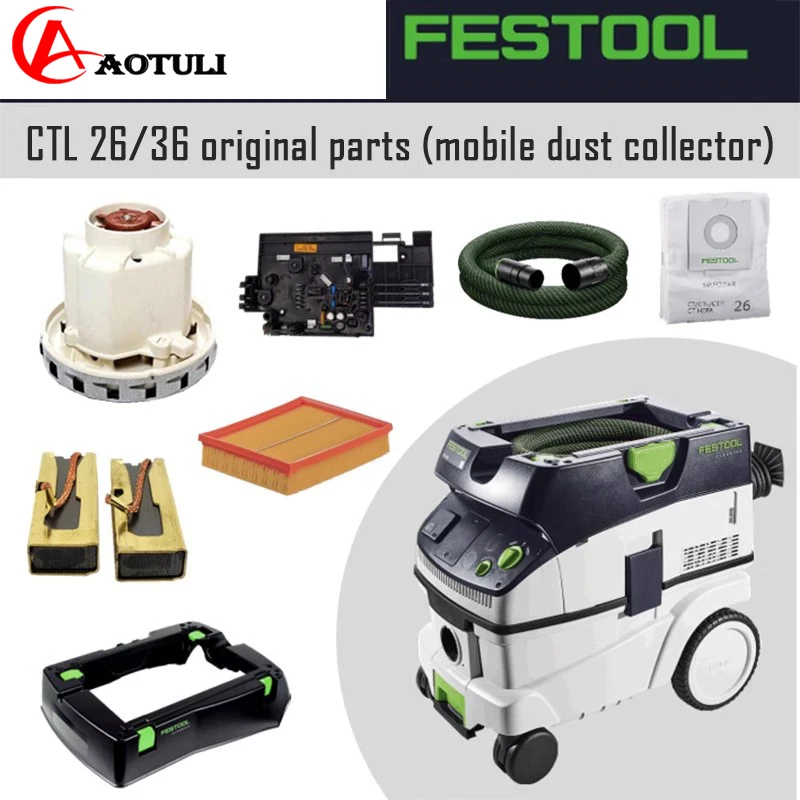 Festool Aspirapolvere Accessori Originali Ctl 26/36 E Motore Interruttore Del Circuito Del Pannello Di Funzionamento Della Spazzola Di Carbone Ecc