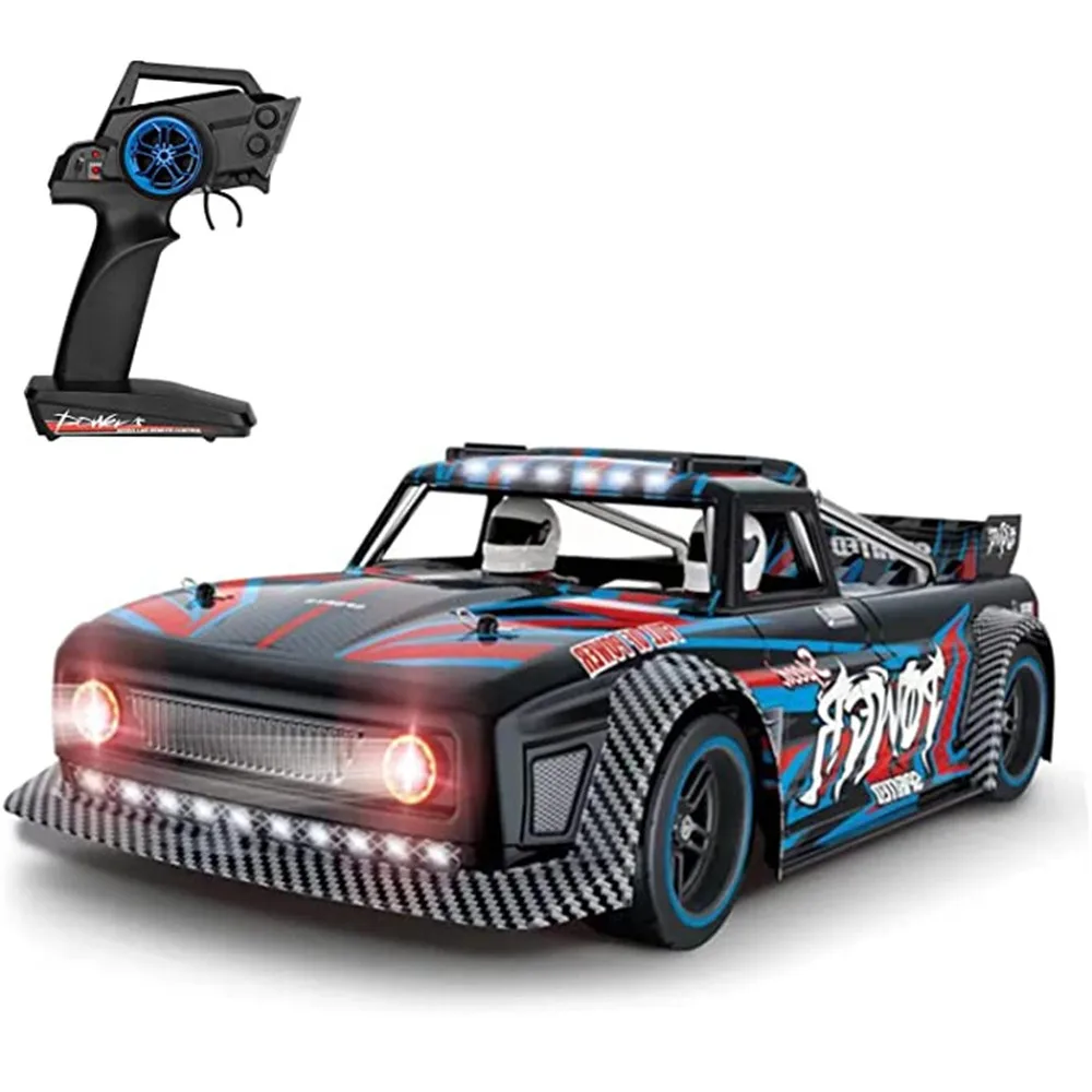 Wltoys 104072 Rtr 1/10 2.4G 4Wd 60 Km/H Brushless Rc Car Drift On-Road Metal Chassis Led Light Vehicles Model Off-Road Climbing
