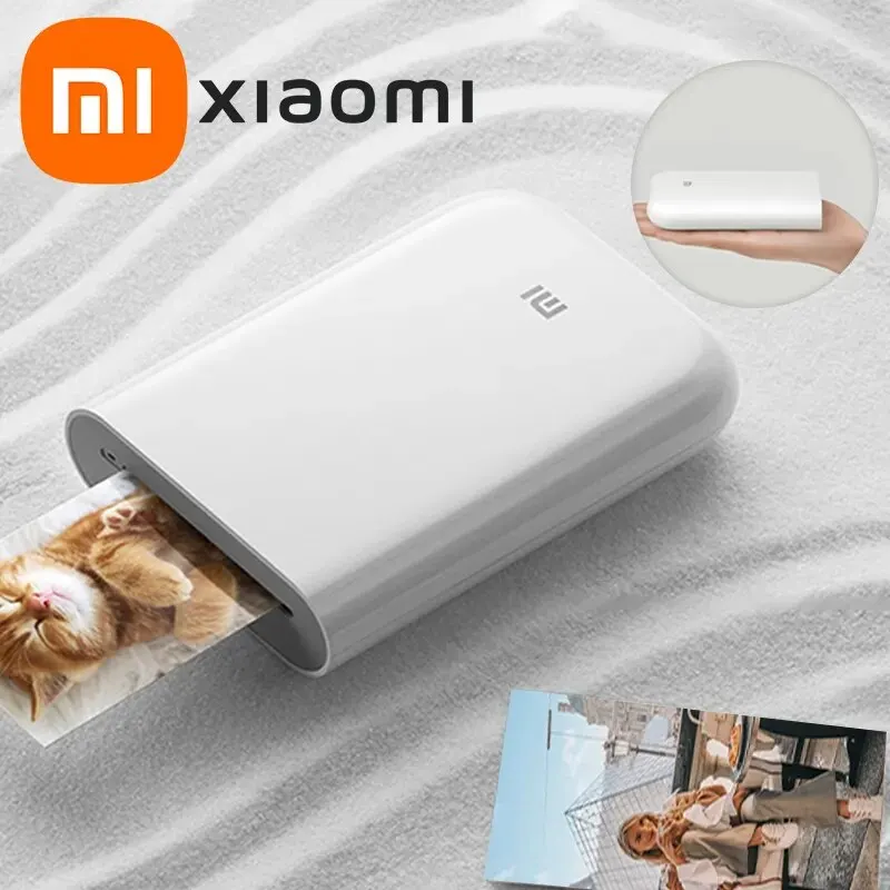 Nuovo Originale Portatile Mini Xiaomi Pocket Photo Printer Wireless Bluetooth Thermal Print Ar Video Mijia Zink Colore Autoadesivo