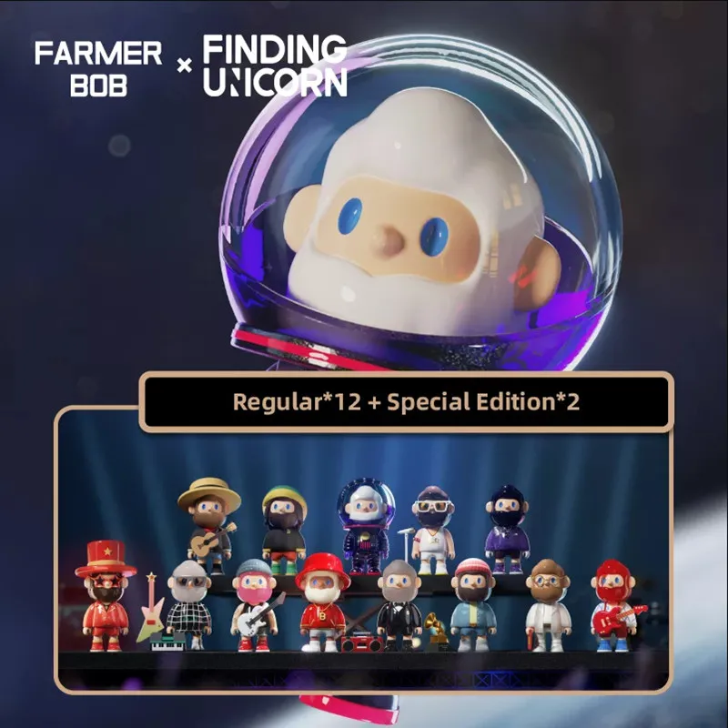 F.Un Farmer Bob Retro: Replay Series Blind Box Toys Kawaii Action Figures Mystery Box Caixa Misteriosa Caja Birthday Kid Gift