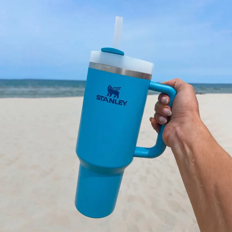 40Oz Stanley Adventure Quencher H2.0 Bicchiere Con Manico In Acciaio Inossidabile Con Isolamento Sottovuoto Tazza Per Auto Thermos Termico Da Viaggio