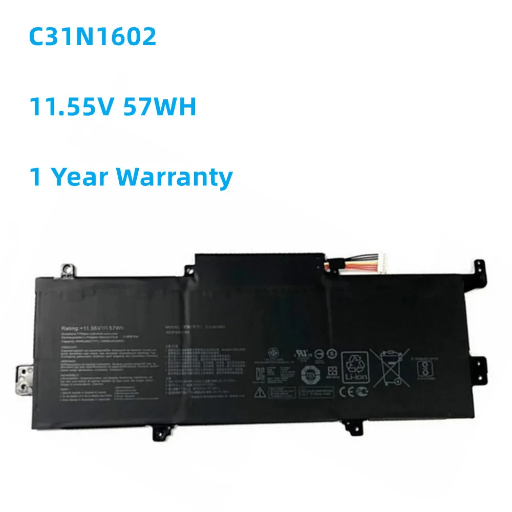 C31N1602 Batteria 11.55V 57Wh Per Asus Zenbook U3000 U3000U Ux330 Ux330U Ux330Ua Ux330Ua-1A Ux330Ua-1B Ux330Ua-1C 0B200-02090000