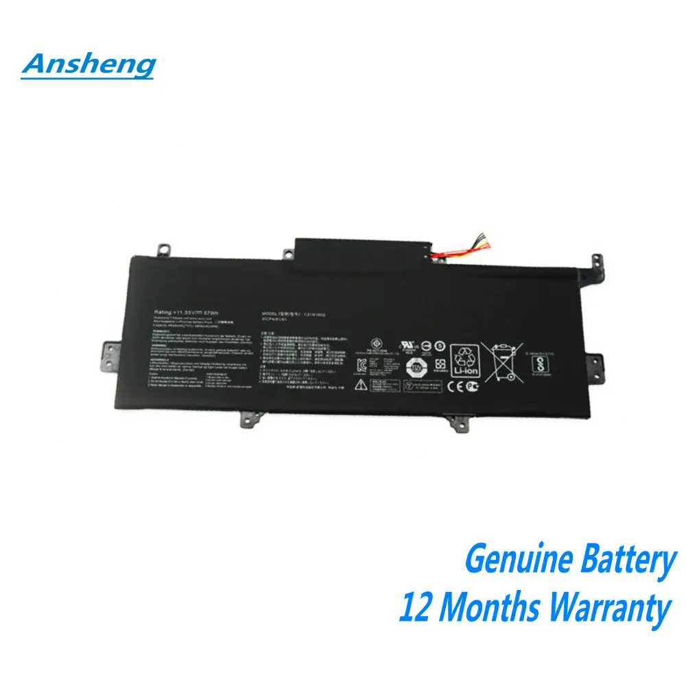 Batteria Per Laptop 11.55V 57Wh C31N1602 Per Asus Zenbook U3000 U3000U Ux330 Ux330U Ux330Ua Ux330Ua-1A Ux330Ua-1B Ux330Ua-1C