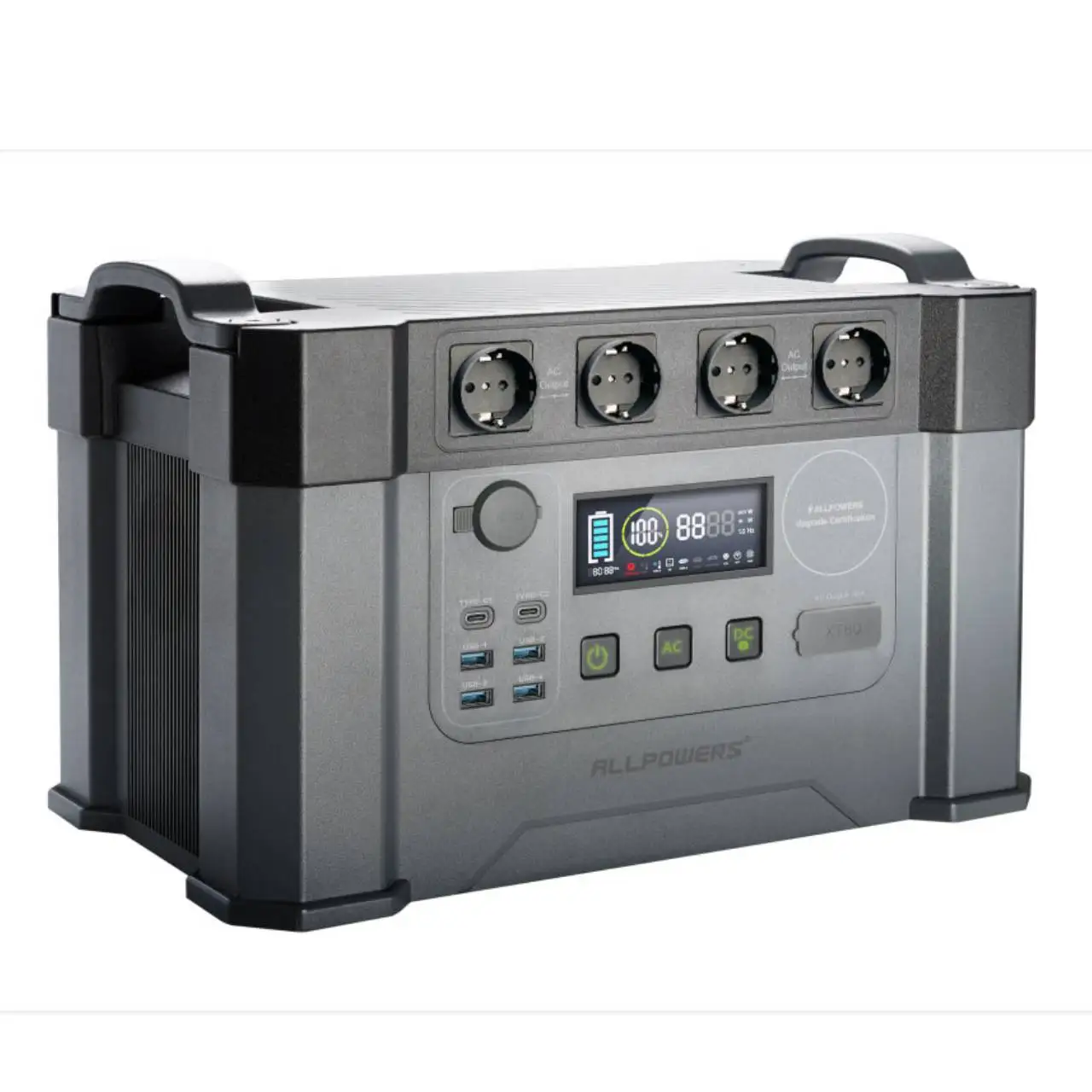 Allpowers Centrale Elettrica Portatile 110/230V, Generatore Solare Mppt 154Wh 288Wh 606Wh 1500Wh Alimentatore Con Prese Ca Per Camper
