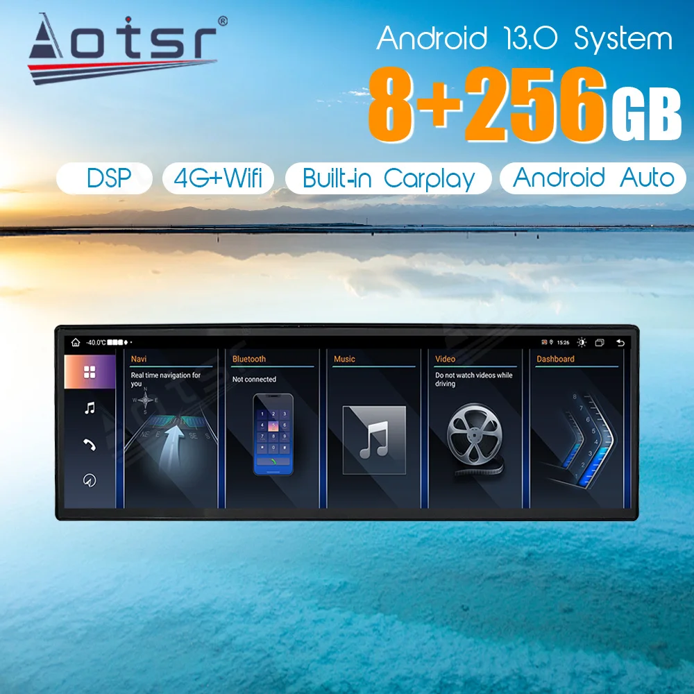 14.9 "8 + 256Gb Android 13.0 Per Bmw Serie 5 E60 E61 2003-2010 Ccc Cic Car Dvd Navigazione Gps Auto Radio Stereo Multimedia
