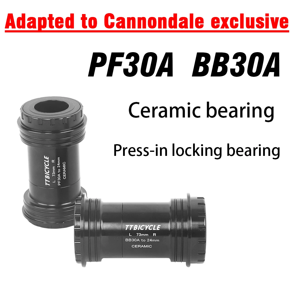 Strumento Asse Centrale Bb30A-24/Pf30A 24/30/28.99Mm Per Pf30A Telaio Shell Larghezza 73Mm Per Mountain Bike Cannondale Crank Group Hollowte
