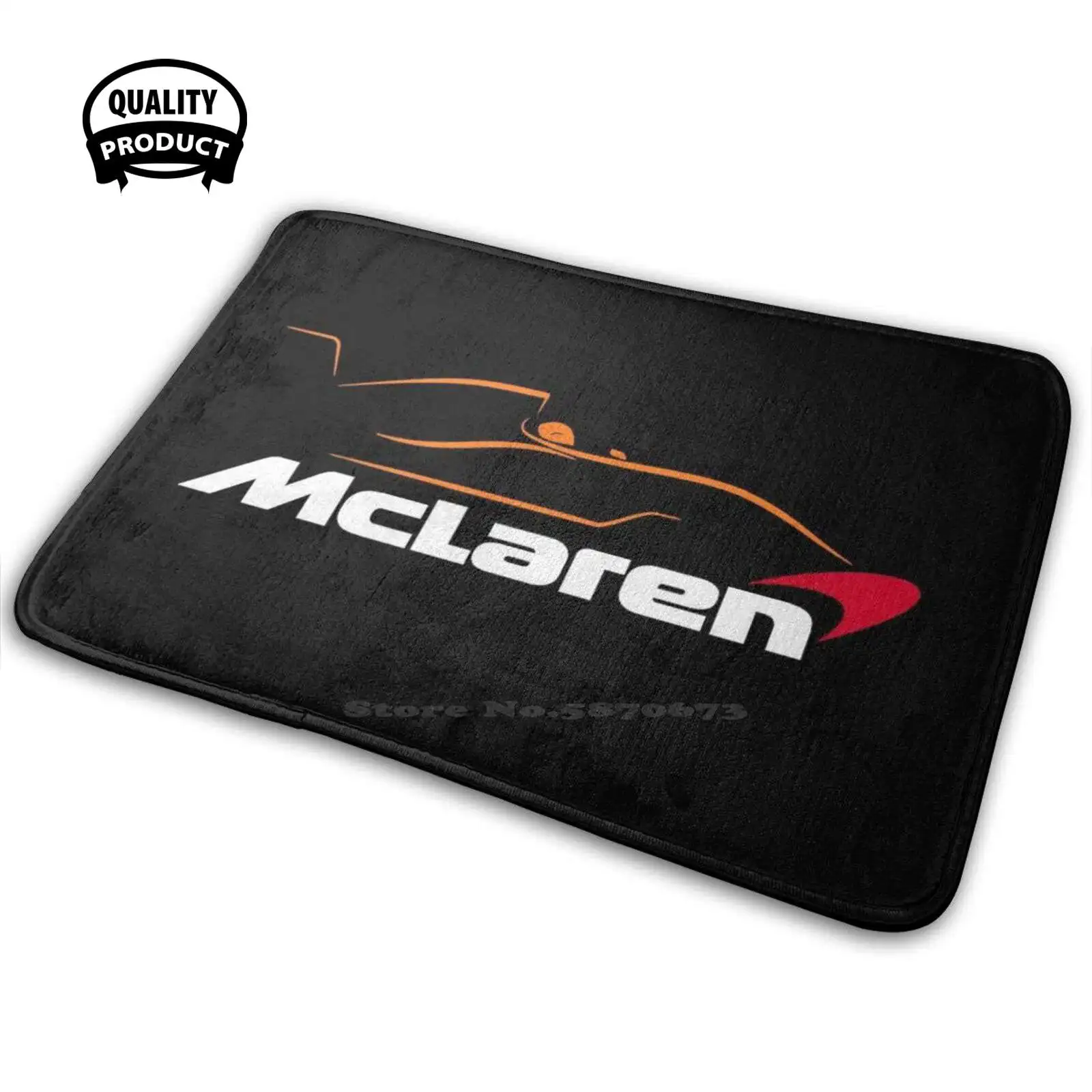 Team Mclaren 3D Morbido Tappetino Antiscivolo Tappeto Tappeto Cuscino Lando Norris Lando Norris Car Racing Racing Race Mclaren Team F1