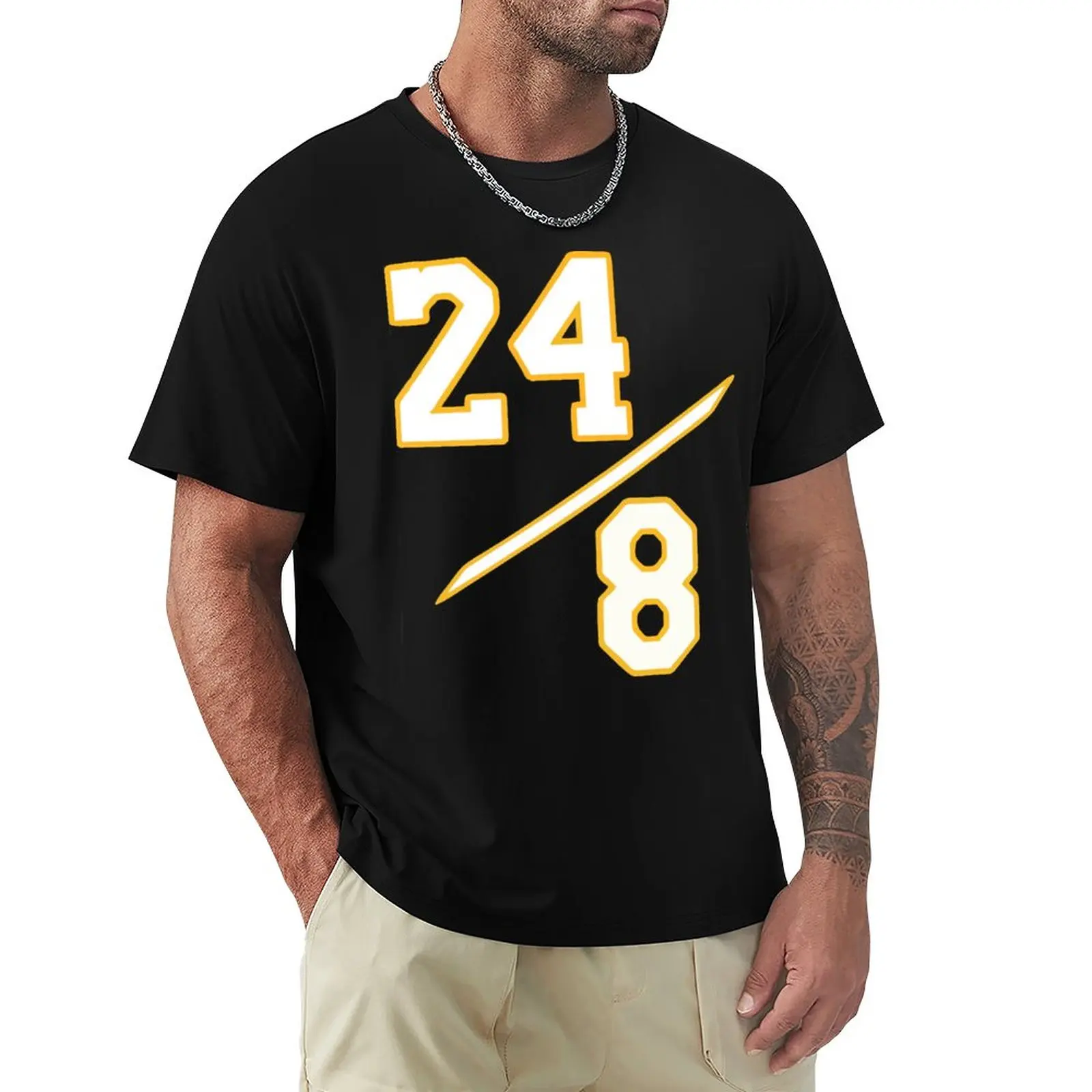 Kobes E Bryanter 24 2023 Basket Stars (6) T-Shirt Girocollo Campagna Tees Classic Leisure Novità Taglia Usa