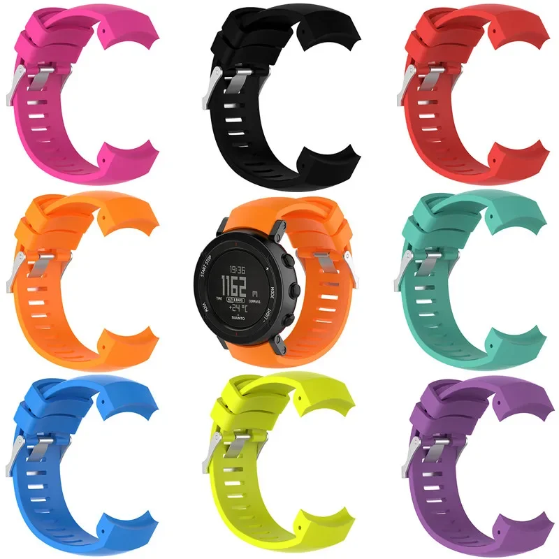 Braccialetto Sportivo Per Suunto Core Alu Nero Gps Smart Watch Wristband Cinturino In Silicone Morbido Cinturino Accessori Per Cintura