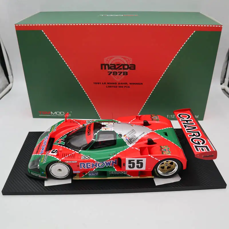 Tsm Scala 1:12 M ~ Zda 787B #55 Le Mans 24 Ore Vincitore Ltd 999 1991 Tsm 151201 Resina Modelli Di Auto Collezione Regali