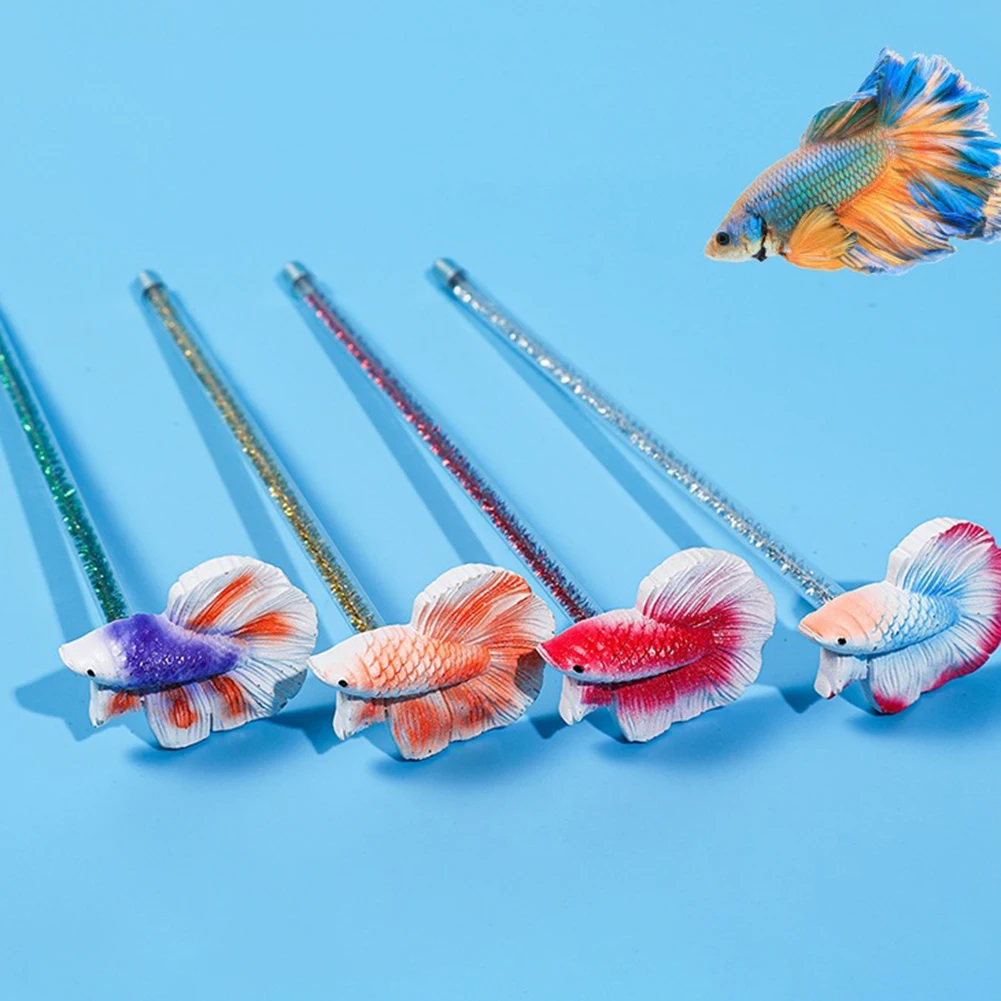 Youzi Betta Training Wand Simulation Betta Wand Active Healthy Betta Fish Equipment Resina Fish Decoration Fish Stick
