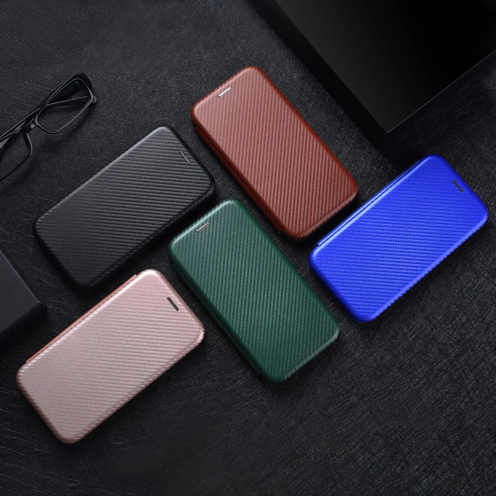 Fashion Flip Carbon Portafoglio Antiurto Custodia In Pelle Magnetica Htc Desire 22 Pro Custodia Per Htc Desire 22Pro Phone Bags