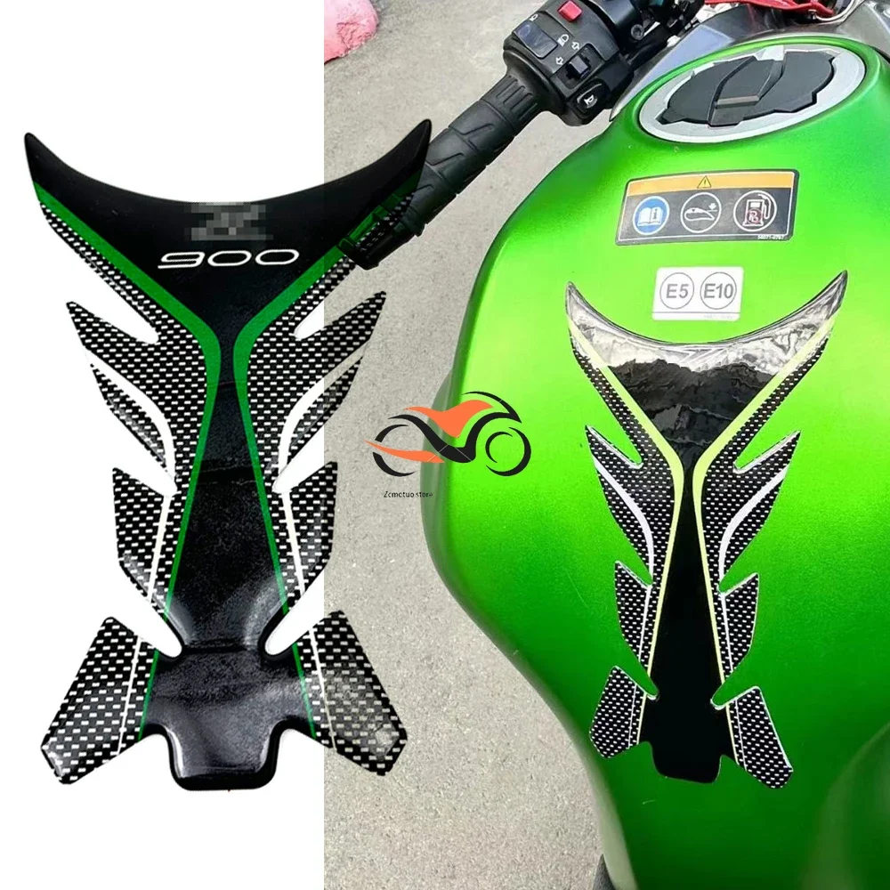 Per Kawasaki Z900 Sticker Moto Serbatoio Carburante Pad Protezione Adesivo Decalcomania Carenatura Kit Ginocchio Carburante 3D Logo Patch Lisca Di Pes