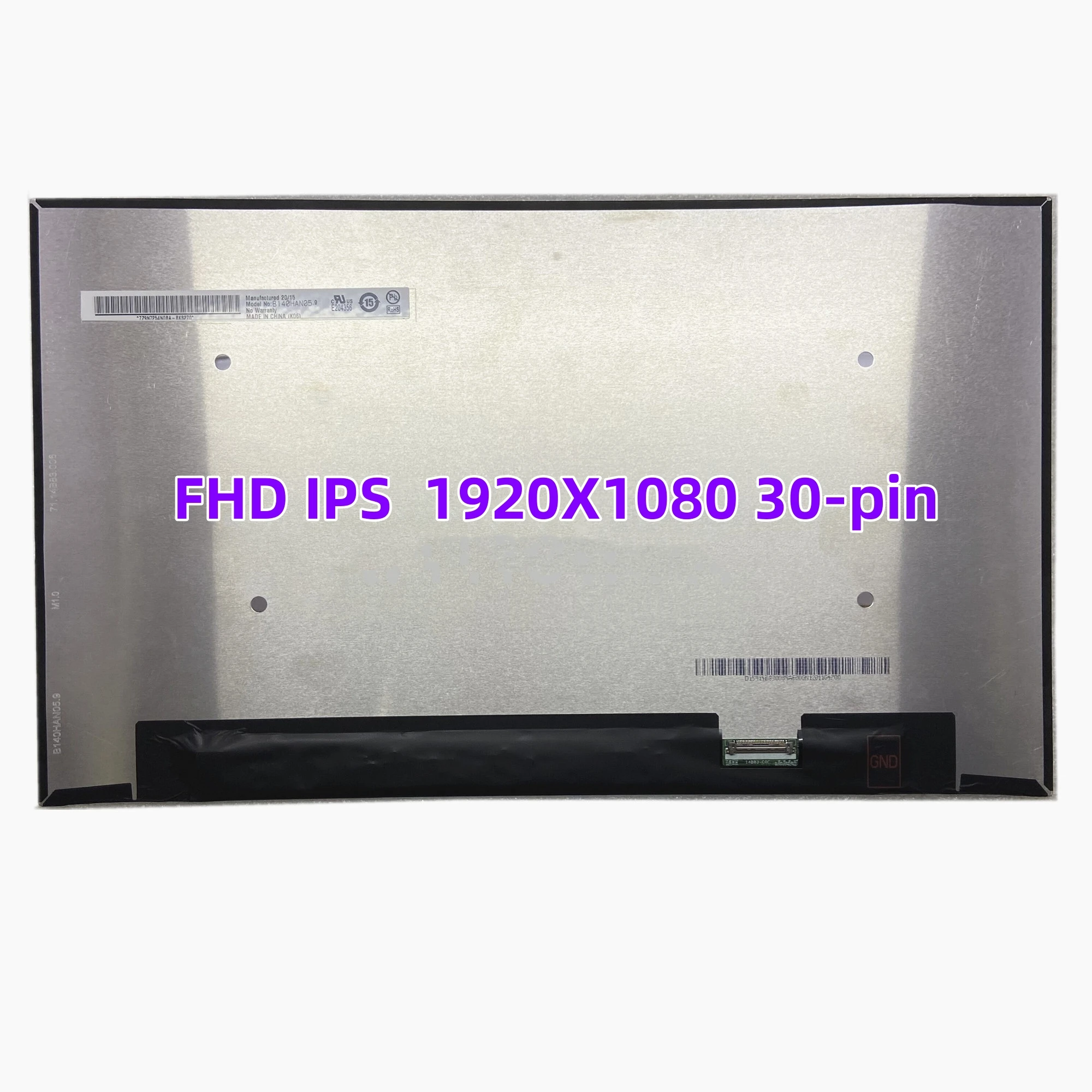 B140Han05.9 Fit Muslimb Spd1 B140Han06.3 Nv140Fhm-N65 B140Han06.8 Schermo Lcd Per Laptop Ips 72% Ntsc Da 14 Pollici