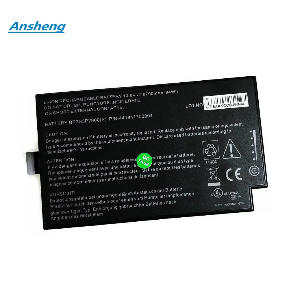 Batteria Originale Per Laptop 10.8V 94Wh Per Serie Getac B300 B300X Muslimate 4418144000490 3 Icr19/66-3
