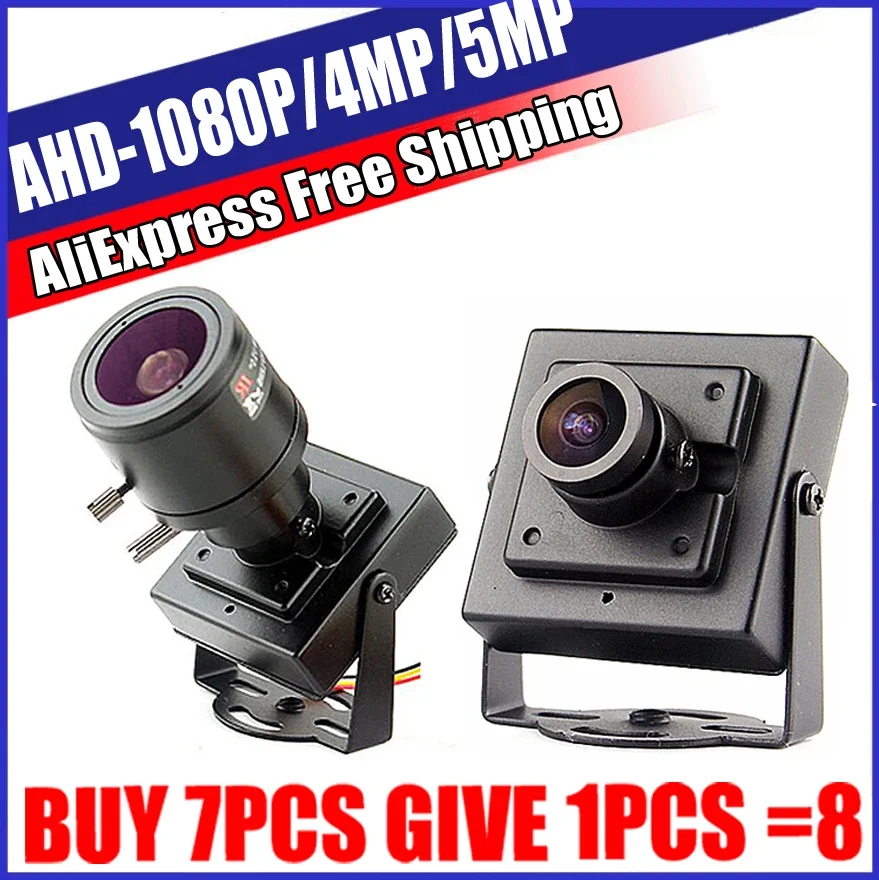 Super Small Metal Cctv Mini Ahd Camera Hd 5Mp 4Mp 1080P 2.0Mp Sony-Imx326 Little Cam Hd Micro Sicurezza Digitale Completa Con Staffa