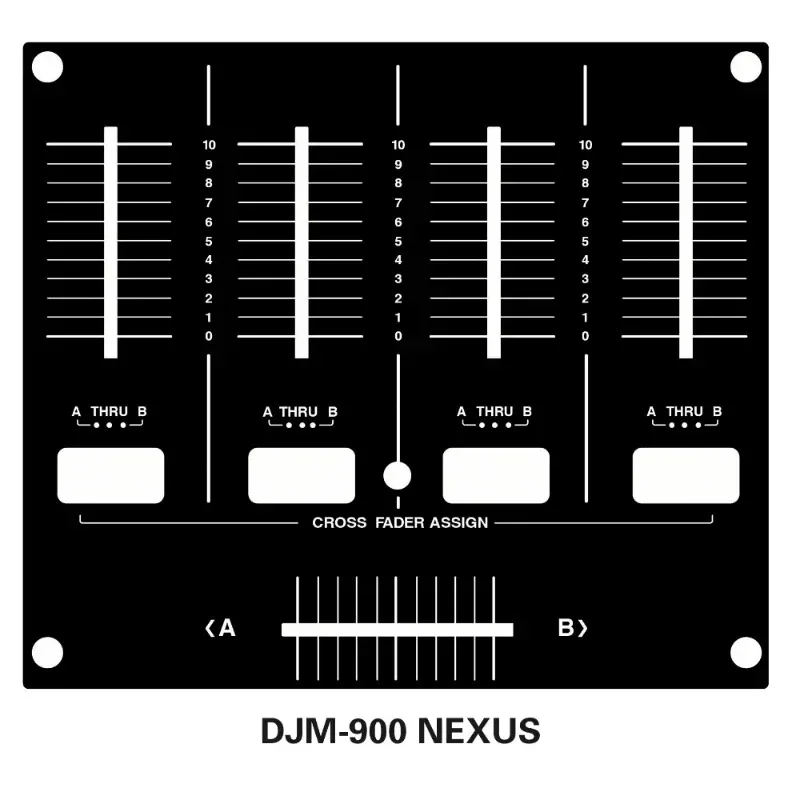 Pioneer Mixer Djm-900 Nexus Srt Nxs2 Skin Pusher Panel Pellicola Protettiva