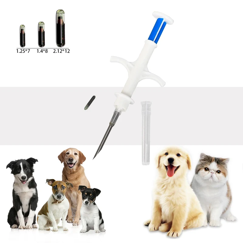 20 Pz Animale Siringa Id Impianto Pet Chip Iso11784/85 Fdx-B Rfid Iniezione Pet Microchip Per Cane Gatto Identificazione